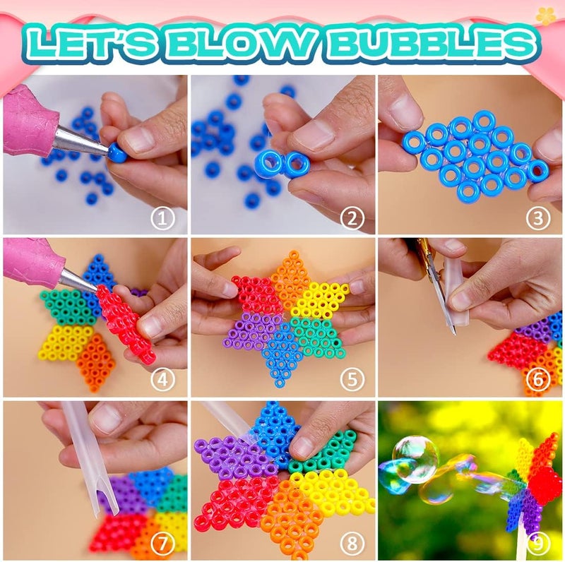 IOOLEEM 4000pcs Pony Beads, 11 Colors, Bulk Beads for Crafts, DIY, Bracelets Making - Image 5